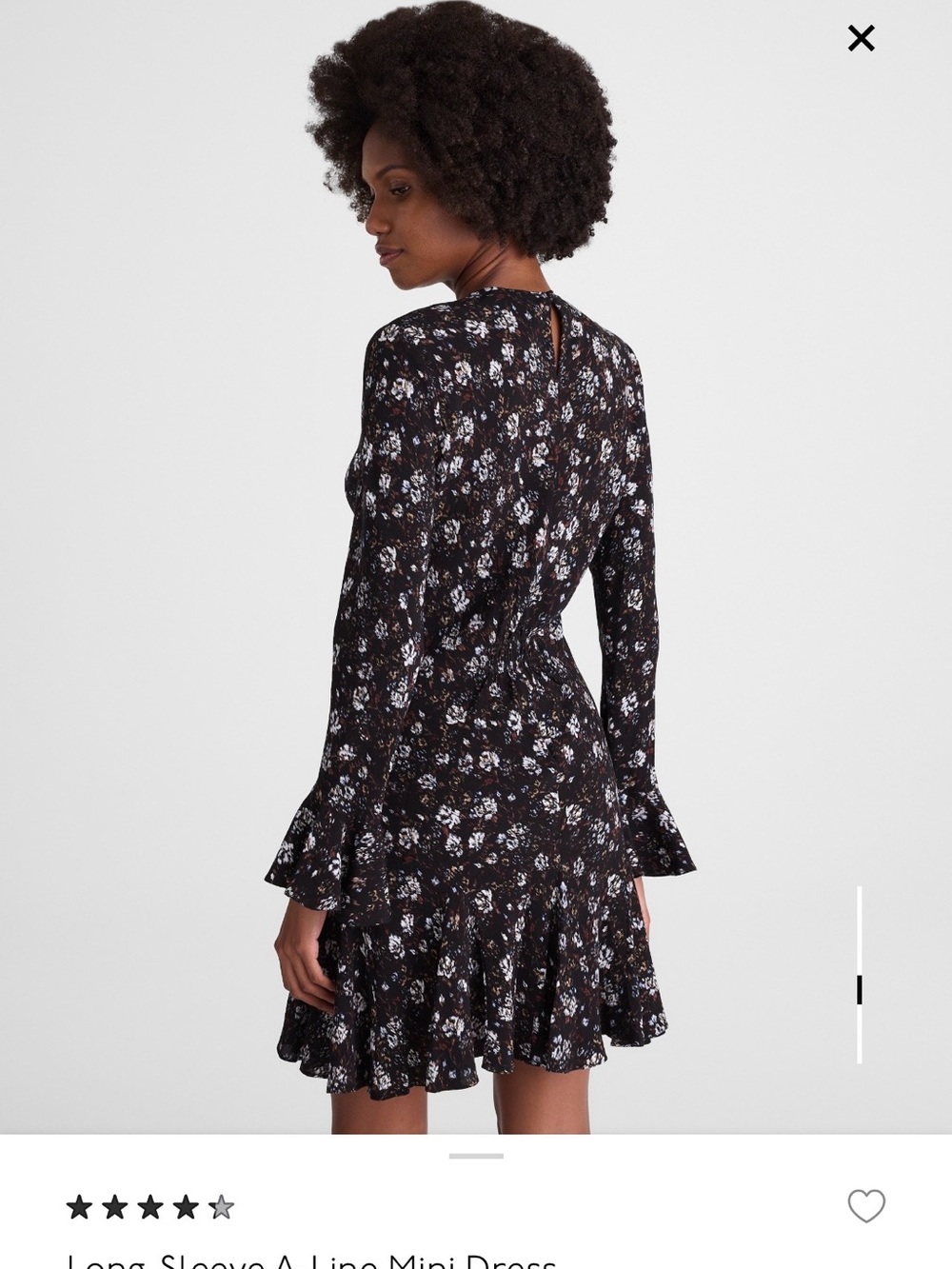 Madewell Long Sleeve A-line mini dress